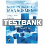 Test Bank for Modern Database Management 13th Edition by Hoffer