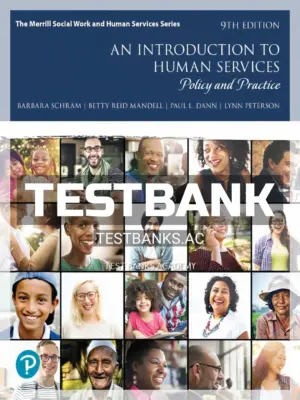 Test Bank for Introduction to Human Services 9th Edition by Schram