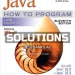 Solutions Manual for Java How To Program Late Objects 11th Edition by Deitel