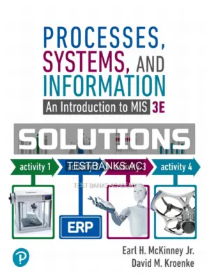 Solutions Manual for Processes Systems and Information 3rd Edition by McKinney