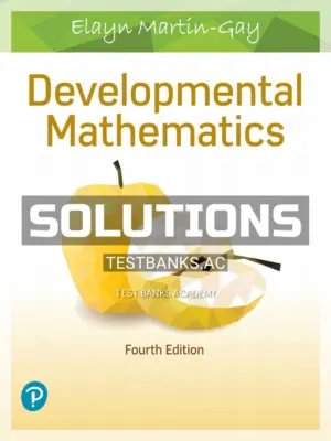 Solutions Manual for Developmental Mathematics 4th Edition by Martin Gay
