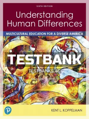 Test Bank for Understanding Human Differences 6th Edition by Koppelman