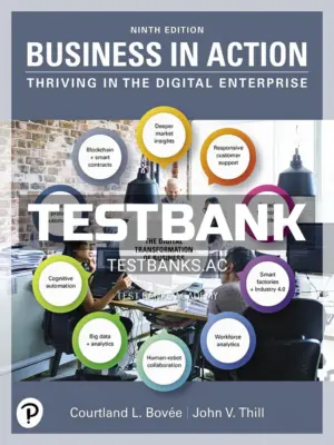 Test Bank for Business in Action 9th Edition by Bovee