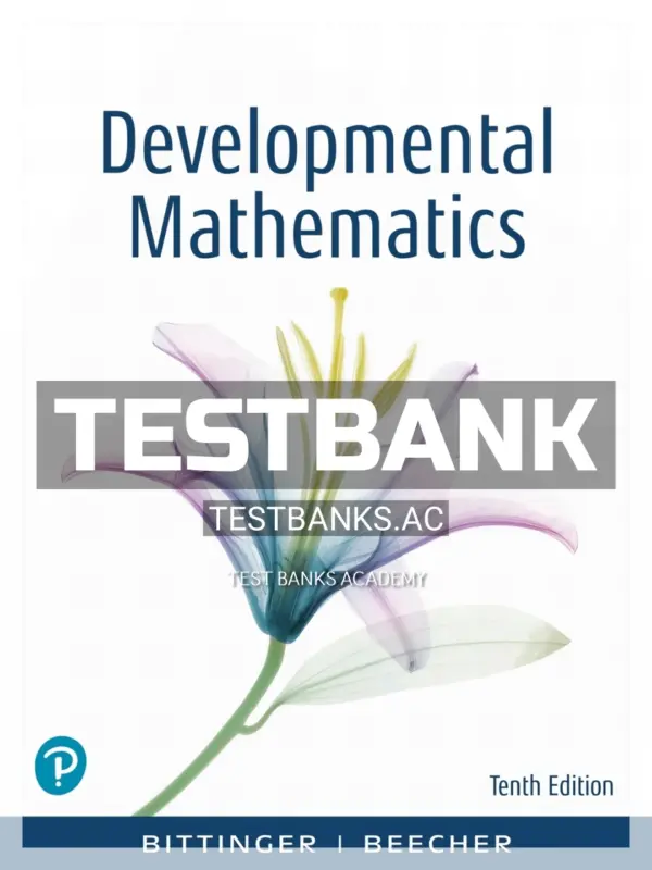 Test Bank for Developmental Mathematics 10th Edition by Bittinger