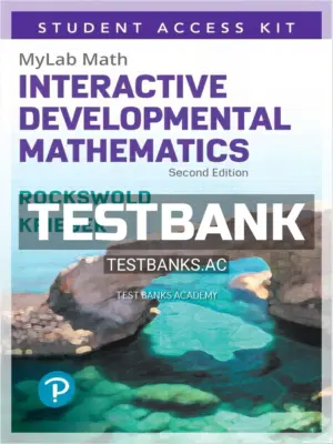 Test Bank for Interactive Developmental Mathematics 2nd Edition by Rockswold