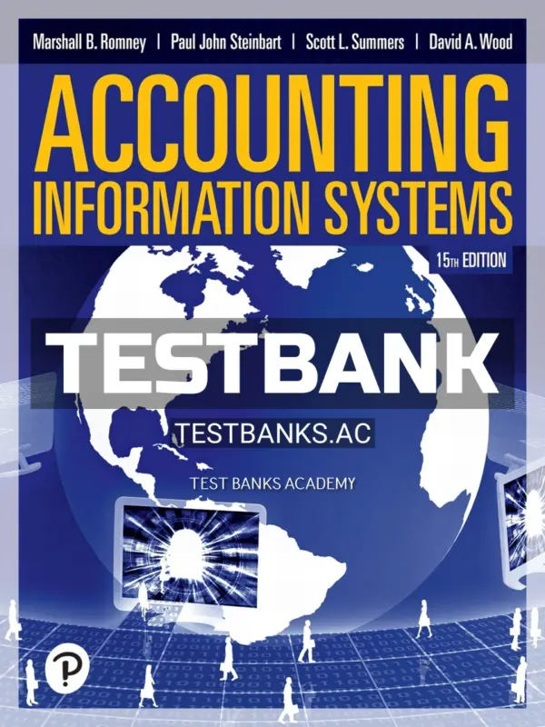 Test Bank for Accounting Information Systems 15th Edition by Romney