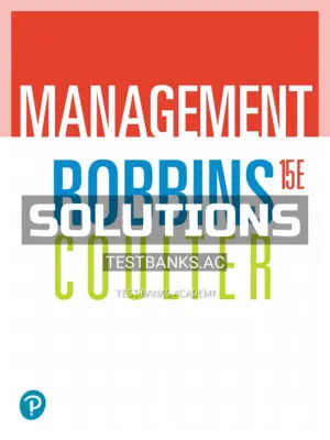 Solutions Manual for Management 15th Edition by Robbins