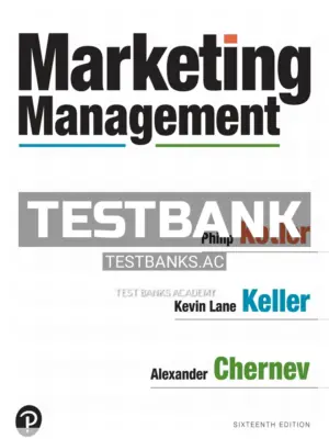 Test Bank for Marketing Management 16th Edition by Kotler