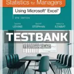 Test Bank for Statistics for Managers Using Microsoft Excel 9th Edition by Levine