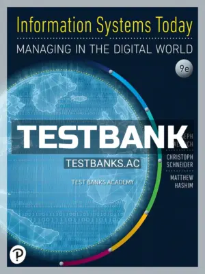 Test Bank for Information Systems Today 9th Edition by Valacich