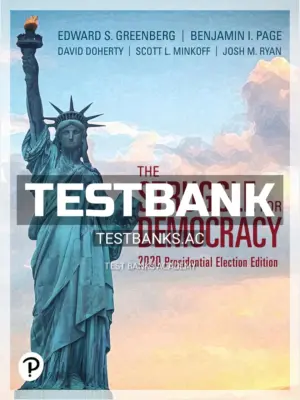 Test Bank for Struggle for Democracy 2020 Presidential Election Edition 13th Edition by Greenberg