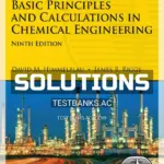Solutions Manual for Basic Principles and Calculations in Chemical Engineering 9th Edition by Himmelblau