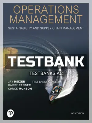 Test Bank for Operations Management 14th Edition by Heizer
