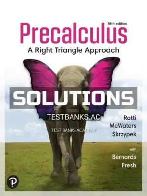 Solutions Manual for Precalculus A Right Triangle Approach 5th Edition by Ratti