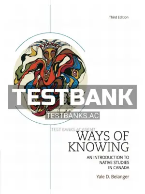 Test Bank for Ways of Knowing 3rd CA Edition by Belanger