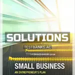 Solutions Manual for Small Business An Entrepreneurs Plan Enhanced 7th CA Edition by Knowles