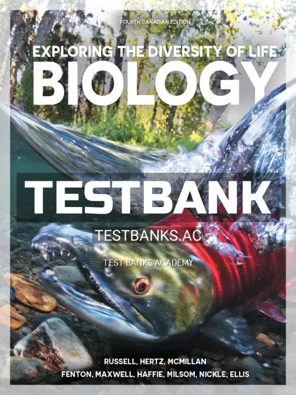 Test Bank for Biology Exploring the Diversity of Life 4th CA Edition by Russell