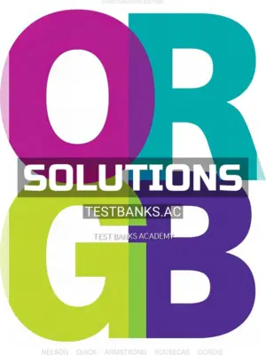 Solutions Manual for ORGB 3rd CA Edition by Nelson