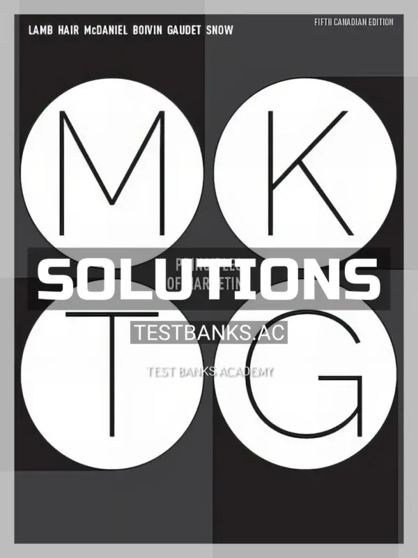 Solutions Manual for MKTG 5 5th CA Edition by Lamb