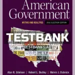 Test Bank for American Government Myths and Realities 2016 1st Edition by Gitelson