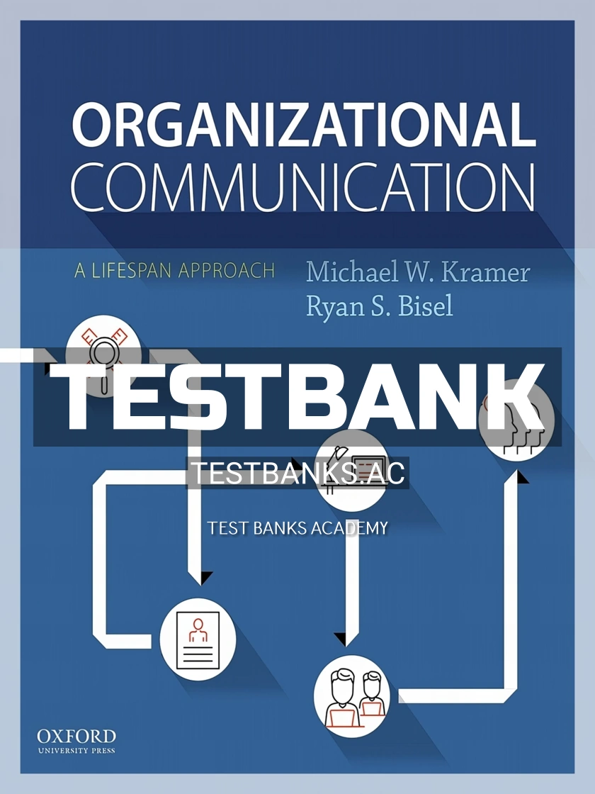 9780190606268-TEST-BANK Test Bank for Organizational Communication 1st Edition by Kramer
