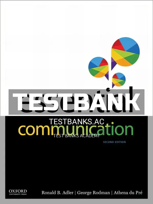 Test Bank for Essential Communication 2nd Edition by Adler