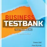 Test Bank for Business Research Methods 5th Edition by Bell