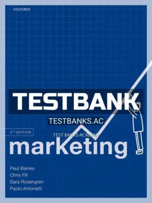 Test Bank for Marketing 5th Edition by Baines