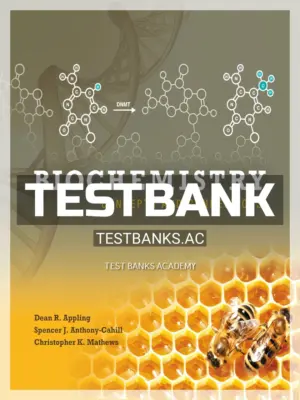 Test Bank for Biochemistry Concepts and Connections 1st Edition by Appling