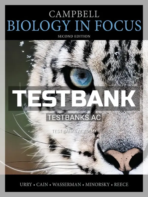 Test Bank for Campbell Biology in Focus 2nd Edition by Urry