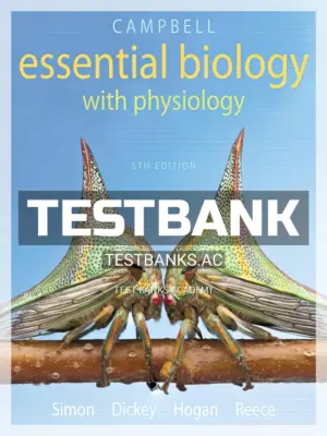Test Bank for Campbell Essential Biology with Physiology 5th Edition by Simon