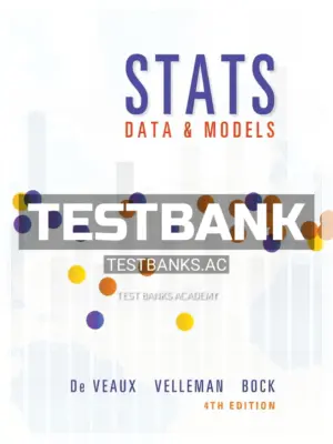 Test Bank for Stats Data and Models 4th Edition by De Veaux