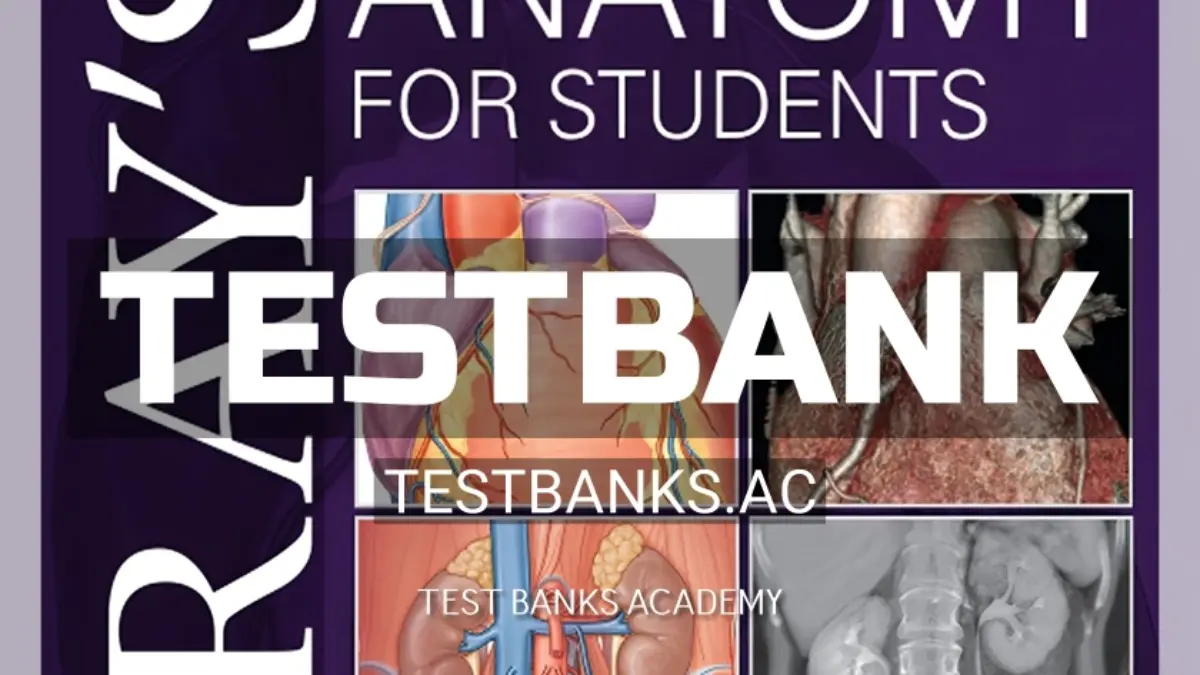 Test Bank for Gray's Anatomy for Students 4th Edition by Drake