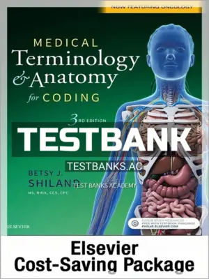 Test Bank for Medical Terminology & Anatomy for Coding 3rd Edition by Shiland