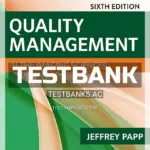 Test Bank for Quality Management in the Imaging Sciences 6th Edition by Papp