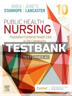 Test Bank for Public Health Nursing 10th Edition by Stanhope