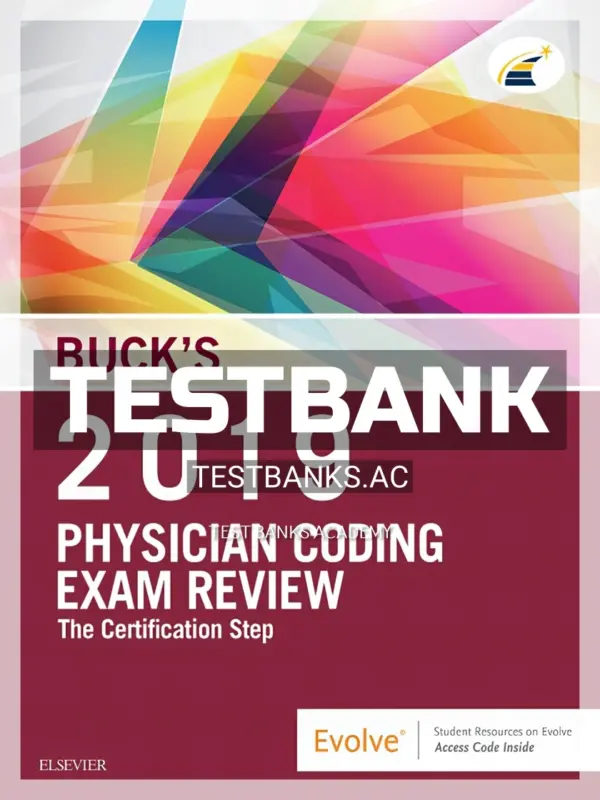 Test Bank for Buck's Physician Coding Exam Review 2019 1st Edition by Elsevier