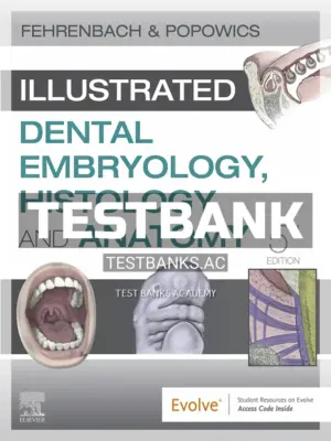 Test Bank for Illustrated Dental Embryology Histology and Anatomy 5th Edition by Fehrenbach