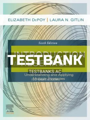 Test Bank for Introduction to Research 6th Edition by DePoy