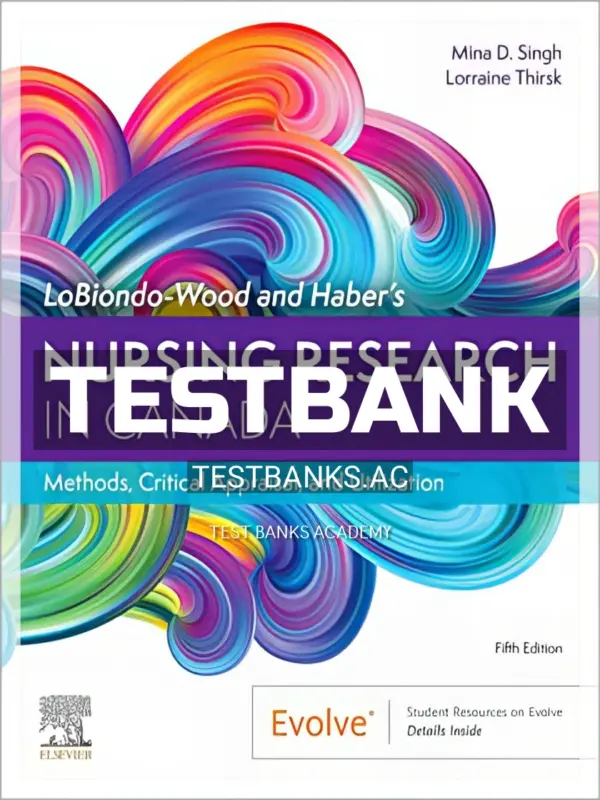 Test Bank for Nursing Research in Canada 5th CA Edition by Singh