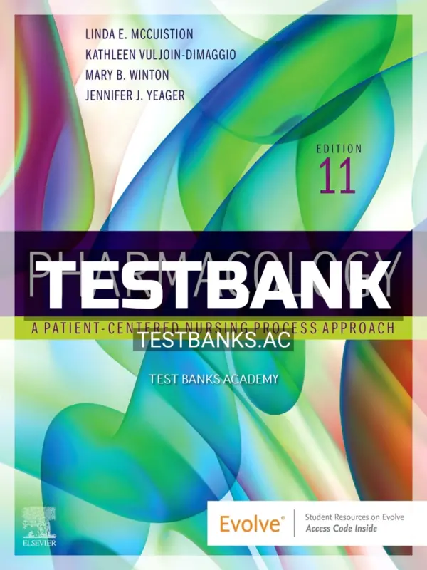 Test Bank for Pharmacology 11th Edition by McCuistion