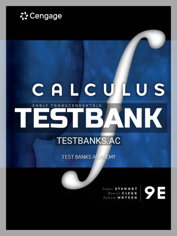 Test Bank for Single Variable Calculus Early Transcendentals 9th Edition by Stewart