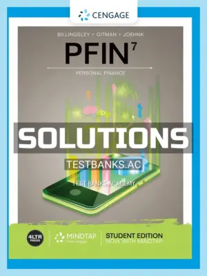 Solutions Manual for PFIN 7th Edition by Billingsley