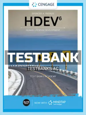 Test Bank for HDEV 6th Edition by Rathus