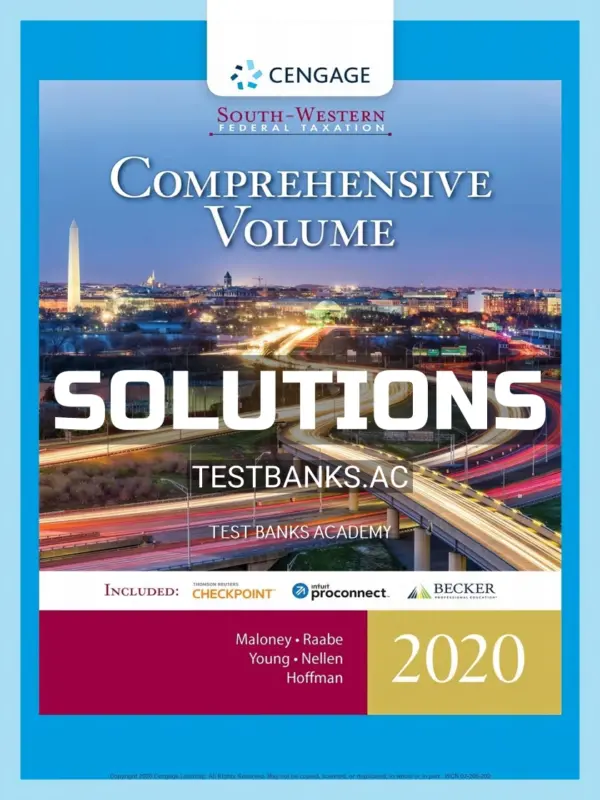 Solutions Manual for South-Western Federal Taxation 2020 Comprehensive 43rd Edition by Maloney