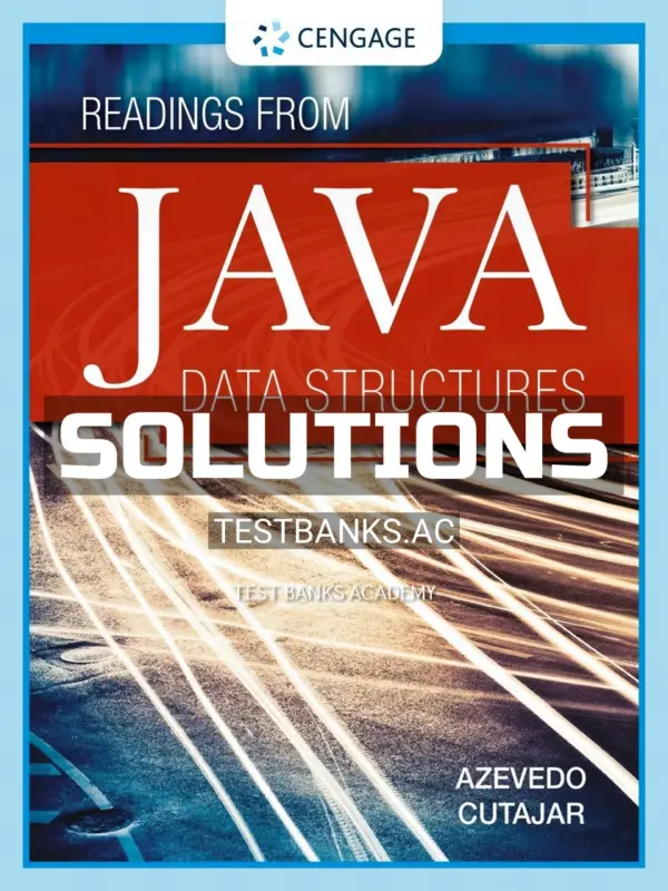 Solutions Manual for Java Data Structures 1st Edition by Azevedo