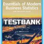 Test Bank for Essentials of Modern Business Statistics with Microsoft Excel 8th Edition by Anderson
