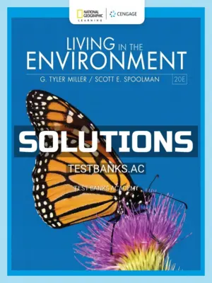 Solutions Manual for Living in the Environment 20th Edition by Miller