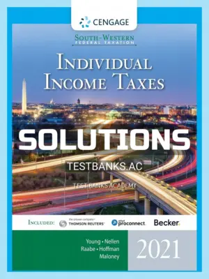 Solutions Manual for South-Western Federal Taxation 2021 Individual Income Taxes 44th Edition by Young