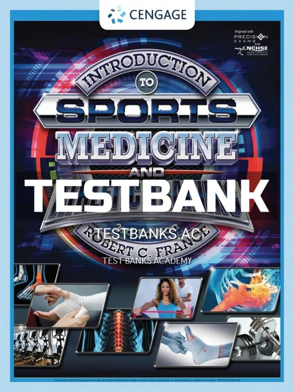 Test Bank for Introduction to Sports Medicine and Athletic Training 3rd Edition by France